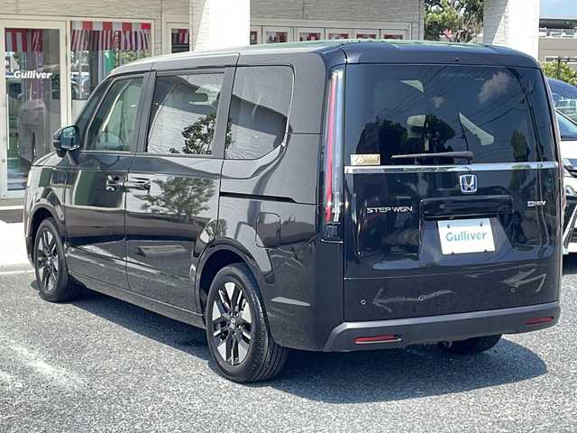 ホンダ ステップワゴン eHEV エアー 千葉県 2025(令7)年 0.1千km クリスタルブラックパール ホンダセンシング　両側パワースライド　クルコン　ＵＳＢ　前後センサー　ＬＥＤライト　オートライト　１６インチＡＷ