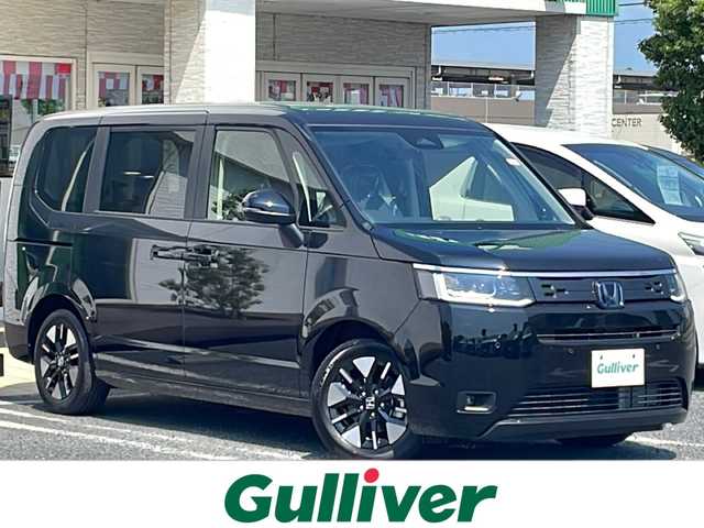 ホンダ ステップワゴン eHEV エアー 千葉県 2025(令7)年 0.1千km クリスタルブラックパール ホンダセンシング　両側パワースライド　クルコン　ＵＳＢ　前後センサー　ＬＥＤライト　オートライト　１６インチＡＷ