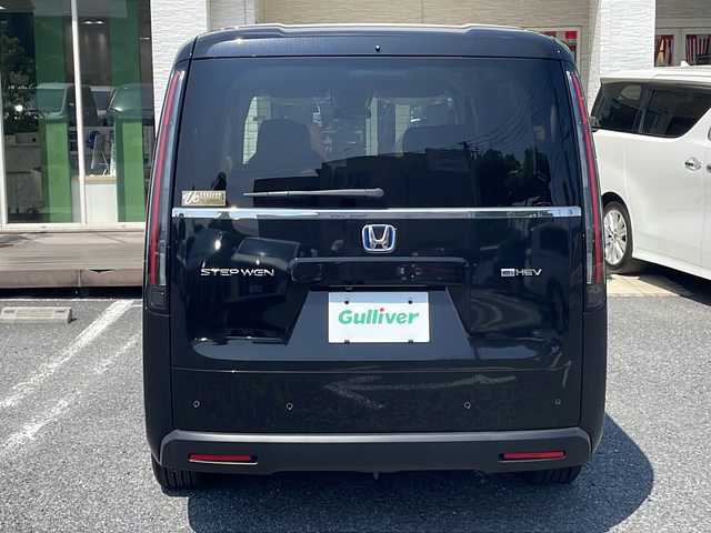 ホンダ ステップワゴン eHEV エアー 千葉県 2025(令7)年 0.1千km クリスタルブラックパール ホンダセンシング　両側パワースライド　クルコン　ＵＳＢ　前後センサー　ＬＥＤライト　オートライト　１６インチＡＷ