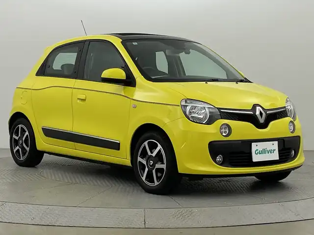 ルノー トゥインゴ インテンス キャンバストップ 新潟県 2018(平30)年 2.4万km 黄 ワンオーナー/キャンバストップ/メモリーナビ/(AVIC-RZ801)/フルセグTV/bluetooth/ＬＥＤ/フォグ/ＥＴＣ/キーレス/スペアキー/リアスポイラー/革巻ステアリング/クルーズコントロール/リミットコントロール/スタッドレス積込/保証書＆整備手帳＆取説