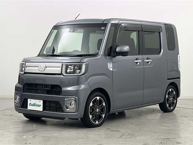 ダイハツ ウェイク G ターボ　レジャーエディション SA Ⅱ 宮城県 2017(平29)年 4万km タングステングレーM 禁煙車/4WD/スマートアシストII/・衝突回避支援ブレーキ機能/・車線逸脱警報機能/純正7インチナビ/・BT.CD.DVD.SD.USB/・フルセグTV/バックカメラ/両側パワースライドドア/ETC2.0/D席シートヒーター/プッシュスタート/スマートキー/横滑り防止/アイドリングストップ/LEDヘッドライト/LEDフォグライト/純正フロアマット/純正15インチAW/純正ドアバイザー/ロールサンシェード