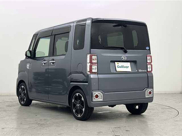 ダイハツ ウェイク G ターボ　レジャーエディション SA Ⅱ 宮城県 2017(平29)年 4万km タングステングレーM 禁煙車/4WD/スマートアシストII/・衝突回避支援ブレーキ機能/・車線逸脱警報機能/純正7インチナビ/・BT.CD.DVD.SD.USB/・フルセグTV/バックカメラ/両側パワースライドドア/ETC2.0/D席シートヒーター/プッシュスタート/スマートキー/横滑り防止/アイドリングストップ/LEDヘッドライト/LEDフォグライト/純正フロアマット/純正15インチAW/純正ドアバイザー/ロールサンシェード