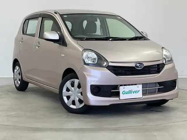 スバル プレオ プラス F 新潟県 2016(平28)年 0.6万km ライトローズマイカメタリック CD　/新品冬タイヤAW車載（WM02）　/アイドリングストップ　/純正フロアマット　/ヘッドライトレベライザー　/保証書　/取扱説明書　/ハロゲンライト　/スペアキー　