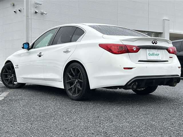 日産 スカイライン ハイブリッド 350GT Type P 千葉県 2016(平28)年 8.6万km クリスタルホワイトパール エアロ　ナビ　全方位カメラ　サンルーフ　黒革シート　ニスモマフラー　ＲＡＹＳ１９インチＡＷ　外グリル　追従クルコン　シートヒーター　パワーシート 衝突軽減　ＢＳＭ　ドラレコ　ＥＴＣ　ブラックエンブレム/AA評価4.5点