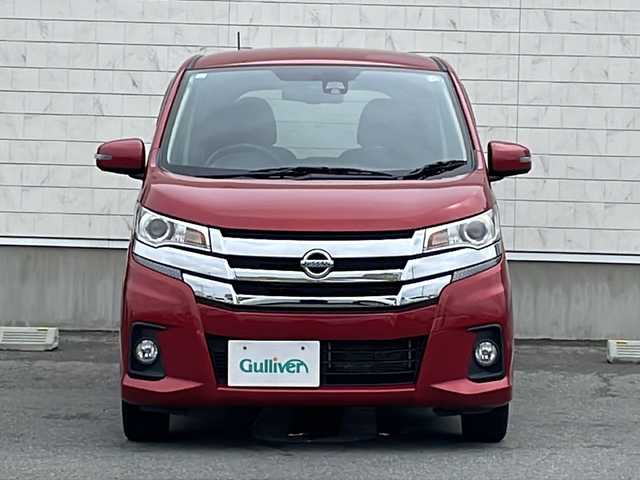 日産 デイズ ハイウェイスターX 山形県 2017(平29)年 3.7万km スパークリングレッドM 禁煙車/エマージェンシーブレーキ/アラウンドビューモニター/純正ナビ(CD.DVD.AUX.Bluetooth)/ワンセグテレビ/ドライブレコーダー/オートハイビーム/プッシュスタート/シートヒーター/アイドリングストップ/純正AW付きサマータイヤ積込/横滑り防止装置