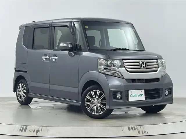 ホンダ Ｎ ＢＯＸ カスタム G Lパッケージ 埼玉県 2012(平24)年 4.3万km ポリッシュドメタルメタリック 社外ナビ　/　　AM/FM/ＣＤ／ＤＶＤ／ＢＴ　/バックカメラ/前方ドライブレコーダー　/パワースライドドア　/ステアリングリモコン　/純正フロアマット　/社外アルミホイール　/オートライト　/キセノンヘッドライト　/フロントフォグランプ/ウィンカーミラー/ドアバイザー/プッシュスタート/スマートキー