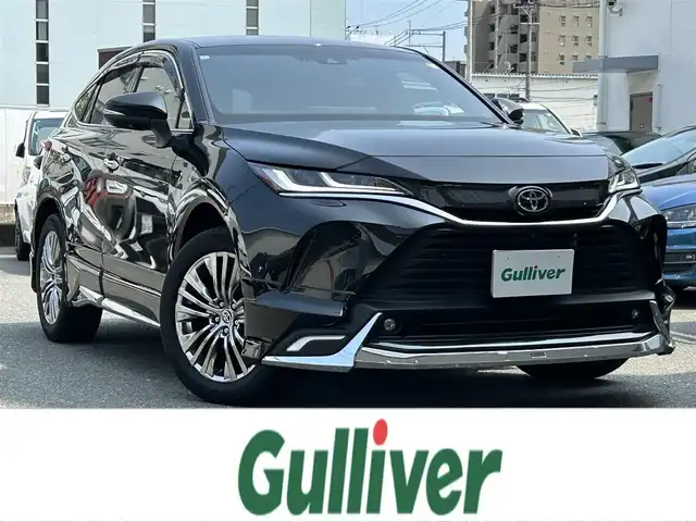 トヨタ ハリアー Z レザーパッケージ 福岡県 2024(令6)年 1.9万km プレシャスブラックパール ワンオーナー/メーカーナビ（フルセグTV・Bluetooth・AM・FM）/モデリスタエアロ/JBLスピーカー/クルーズコントロール/クリアランスソナー/アラウンドビューモニター/バックカメラ/ビルトインETC/電動リアゲート/パワーシート（運転席・助手席）/エアーシート/ステアリングヒーター/ウインカーミラー/純正19インチホイール/純正フロアマット/本革シート/コーナーセンサー（前後）/LEDヘッドライト/カーテンエアバック/レーンキープアシスト/スマートキー×２本/オートライト/オートマチックハイビーム/横滑り防止装置/盗難防止装置/AACエアコン/プッシュスタートボタン/パワーウインドウ/パワーステアリング/取扱説明書/保証書