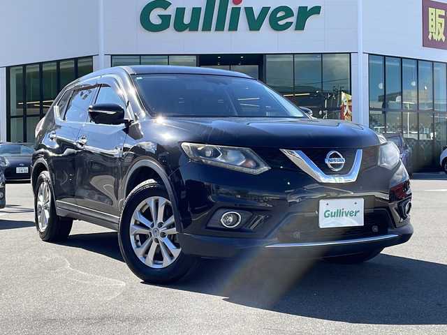 日産 エクストレイル 20X エクストリーマーX Eブレーキ 長野県 2014(平26)年 5.2万km ダイヤモンドブラック 禁煙車/・車線逸脱防止支援システム/・後側方車両検知警報/・後退時車両検知警報/・インテリジェントエマージェンシーブレーキ/・インテリジェントアラウンドビューモニター/4×4i【2WD切替可】/純正ナビ（CD/フルセグTV/Bluetooth/AUX）/ビルトインETC/クルーズコントロール/革巻きステアリング/ステアリングスイッチ/シートヒーター（D・N席）/フォグランプ/オートライト/スマートキー/Pスタート/電動格納ミラー/純正17インチAW/純正フロアマット