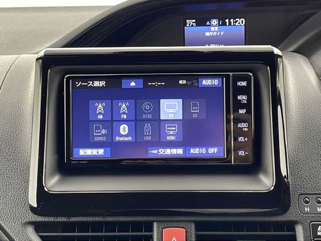 トヨタ ノア ハイブリッド Si ダブルバイビーⅡ 栃木県 2019(令1)年 1.6万km ホワイトパールクリスタルシャイン トヨタセーフティーセンス/・プリクラッシュセーフティ/・レーンディパーチャーアラート/・オートハイビーム/クルーズコントロール/純正ナビ/（CD/DVD/SD/BT/HDMI)/フルセグTV/バックモニター/ハーフレザーシート/・前席シートヒーター/両側パワースライドドア/LEDヘッドライト/フォグランプ/アイドリングストップ/横滑り防止装置/ビルトインETC/ステアリングスイッチ/プッシュスタート/スマートキー/純正16インチアルミホイール/純正フロアマット/後席ロールサンシェード/シートバックテーブル