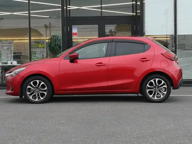 マツダ デミオ XD ツーリング Lパッケージ 茨城県 2015(平27)年 3.9万km ソウルレッドプレミアムメタリック 純正ナビ/【ラジオ・aha・Stitcher・BT・USB】/パドルシフト/クルコン/ETC/前方ドラレコ/HUD/アイドリングストップ/オートライト/Fフォグ/LEDライト/純正フロアマット/純正アルミホイール/電格ミラー/ウインカーミラー/ドアバイザー