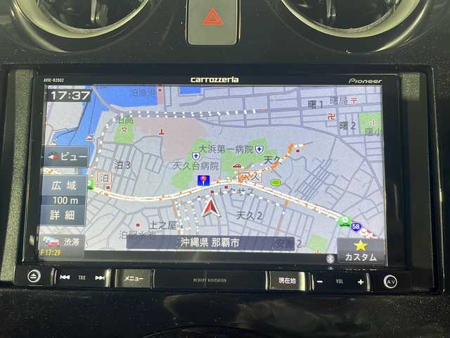 日産 ノート e－パワー B 沖縄県 2019(令1)年 6.8万km ダークメタルグレー 禁煙車/社外ナビAVIC-RZ002/Ｂｌｕｅｔｏｏｔｈ/アラウンドビューカメラ/バックカメラ/デジタルインナーミラー/レーンキープアシスト/コーナーセンサー/衝突被害軽減システム/スマートキー/スペアキー