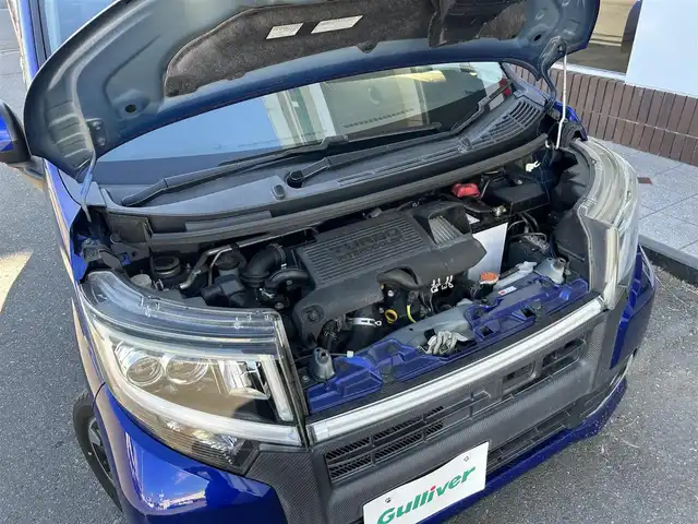 ダイハツ ムーヴ カスタム RS ハイパー SAⅡ 静岡県 2017(平29)年 7.3万km ディープブルークリスタルマイカ スマートアシストII/・車線逸脱警報機能/・誤発進抑制機能（後方）/・横滑り防止システム/・衝突軽減システム/純正メモリーナビ/FM/AM/CD/DVD/Bluetooth/フルセグTV/バックカメラ/ドラレコ/純正フロアマット/LEDヘッドライト/オートライト/コーナーセンサー/純正15AW