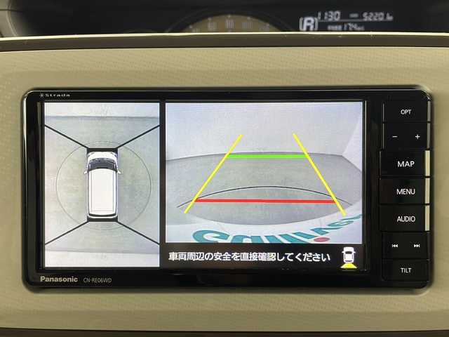 ダイハツ ムーヴ キャンバス G メイクアップ リミテッド　SAⅢ 秋田県 2020(令2)年 5.3万km パールホワイトⅢ/ナチュラルベージュマイカメタリック 2トーン 4WD/ワンオーナー/両側パワースライドドア/純正ナビ/(フルセグTV/Bluetooth/DVD/CD)/全周囲カメラ/レーンキープアシスト/横滑防止機能/衝突被害軽減システム/アイドリングストップ/オートライト/LEDヘッドライト/フォグランプ/オートハイビーム/ステアリングリモコン/前後ドライブレコーダー/後方コーナーセンサー/電動格納ミラー/サイドバイザー/純正フロアマット/取扱説明書/保証書