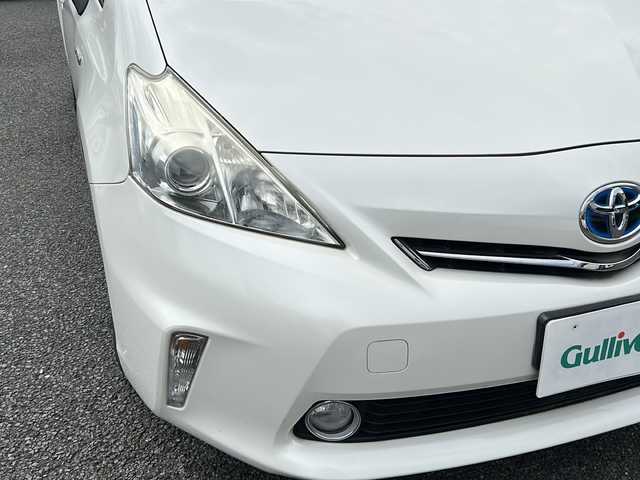 トヨタ プリウス α S 東京都 2012(平24)年 5.7万km ホワイトパールクリスタルシャイン メモリナビ/バックカメラ/プッシュスタート/ETC/ハイブリッド