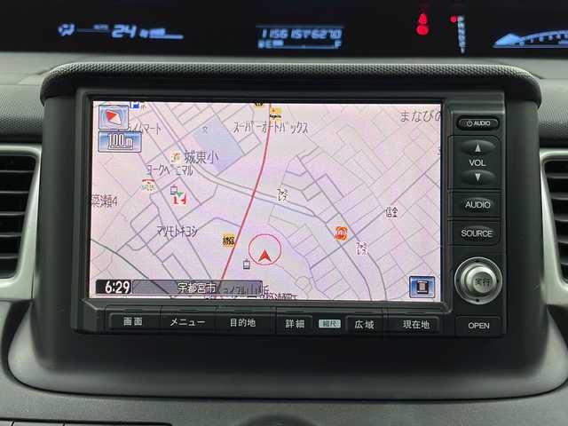 ホンダ ステップワゴン スパーダ S スマートスタイルED 栃木県 2009(平21)年 11.6万km プレミアムブラキッシュパール 純正ナビ/（FM/AM/TV/CD/DVD）/ETC/両側パワースライドドア/電動格納ミラー/ステアリングスイッチ/純正アルミホイール/純正フロアマット/スマートキー/スペアキー