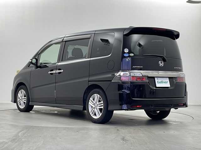 ホンダ ステップワゴン スパーダ S スマートスタイルED 栃木県 2009(平21)年 11.6万km プレミアムブラキッシュパール 純正ナビ/（FM/AM/TV/CD/DVD）/ETC/両側パワースライドドア/電動格納ミラー/ステアリングスイッチ/純正アルミホイール/純正フロアマット/スマートキー/スペアキー