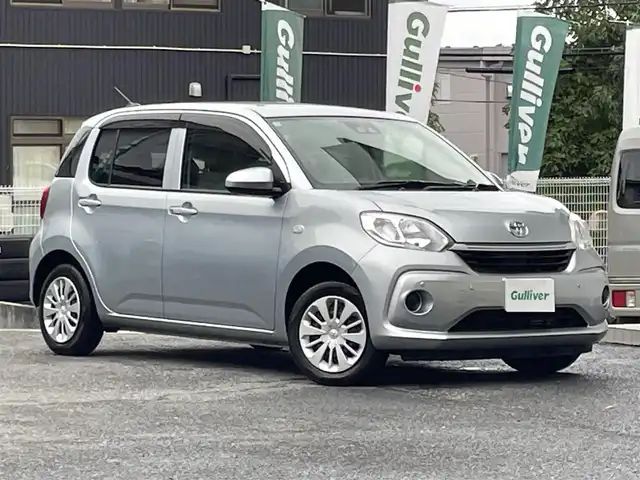 トヨタ パッソ X Lパッケージ S 宮城県 2019(令1)年 4.1万km ブライトシルバーM バックカメラ/社外SDナビ/AM/FM/CD/DVD/Bluetooth/フルセグTV/アイドリングストップ/コーナーセンサー/衝突軽減システム/横滑り防止装置/ドライブレコーダー前後/オートマチックハイビーム/ETC/エンジンプッシュスタート/スマートキー/スチールホイール付き夏タイヤ/（165/65/R14）