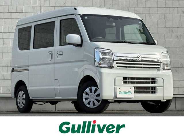 スズキ エブリイ JOINターボ 岩手県 2024(令6)年 1.3万km パールホワイト 禁煙車/4WD(切替)/ターボ/両側パワースライドドア/運転席側シートヒーター/ディスプレイオーディオ/→Bluetooth/FM/AM/バックカメラ/横滑り防止装置/レーンキープアシスト/デュアルカメラブレーキサポート/リアコーナーセンサー/〇プッシュスタート/〇電動格納ミラー/〇スマートキー/オートライト/LEDヘッドライト