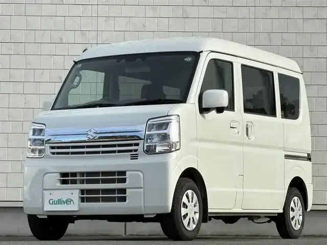 スズキ エブリイ JOINターボ 岩手県 2024(令6)年 1.3万km パールホワイト 禁煙車/4WD(切替)/ターボ/両側パワースライドドア/運転席側シートヒーター/ディスプレイオーディオ/→Bluetooth/FM/AM/バックカメラ/横滑り防止装置/レーンキープアシスト/デュアルカメラブレーキサポート/リアコーナーセンサー/〇プッシュスタート/〇電動格納ミラー/〇スマートキー/オートライト/LEDヘッドライト