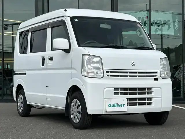 スズキ エブリイ PC リミテッド 鹿児島県 2017(平29)年 5.1万km スペリアホワイト CDチェンジャー/両側スライドドア/布シート/ヘッドライトレベライザー/純正フロアマット/ベンチシート/フルフラットシート