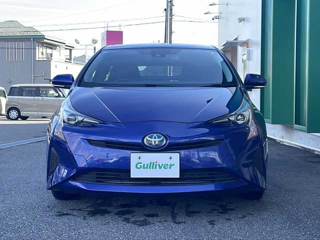 トヨタ プリウス S 岐阜県 2016(平28)年 1.6万km ダークブルーマイカM 禁煙車/純正ナビ/バックカメラ/プリクラッシュセーフティ/LDA/レーダークルーズコントロール/オートライト/オートハイビーム/プッシュスタート/スマートキー/ビルトインETC/純正フロアマット/ドアバイザー