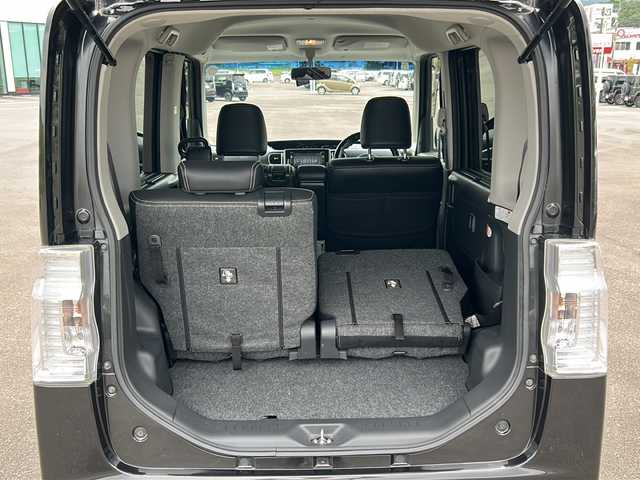ダイハツ タント カスタム X トップED SA 鹿児島県 2014(平26)年 7.9万km 黒 純正ナビ/Bluetooth/DVD/AM/FM/片側パワースライドドア/アイドリンクストップ/横滑り防止装置/衝突軽減システム/ドライブレコーダー/バックカメラ/AC/電動格納ミラー/ドアバイザー/純正フロアマット/ベンチシート
