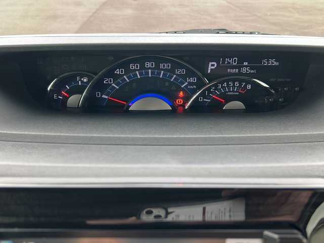 ダイハツ タント カスタム X トップED SA 鹿児島県 2014(平26)年 7.9万km 黒 純正ナビ/Bluetooth/DVD/AM/FM/片側パワースライドドア/アイドリンクストップ/横滑り防止装置/衝突軽減システム/ドライブレコーダー/バックカメラ/AC/電動格納ミラー/ドアバイザー/純正フロアマット/ベンチシート