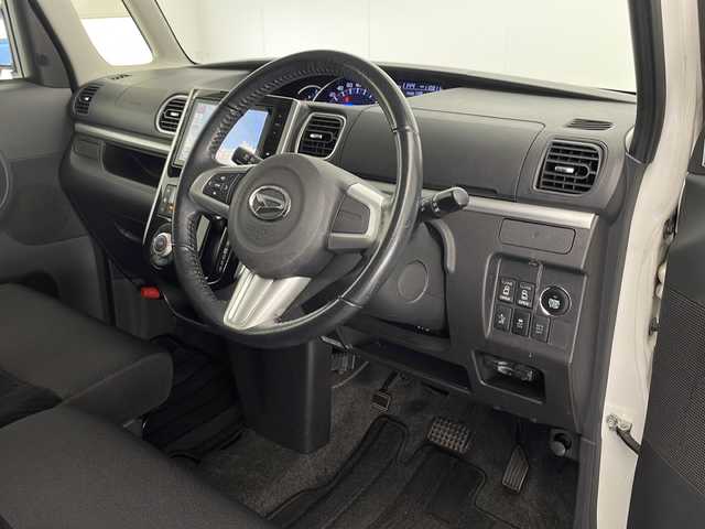 ダイハツ タント カスタム RS SA 宮崎県 2014(平26)年 11.1万km パールホワイトⅢ 純正8インチメモリーナビ/　CD DVD BTオーディオ USB フルセグTV/バックカメラ/両側パワースライドドア /オートHIDヘッドライト/革巻きステアリング/純正フロアマット/2列目サンシェード/プッシュエンジンスタート/スマートキー/電動格納ミラー/ETC