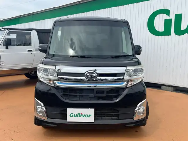 ダイハツ タント カスタム RS トップED SA 三重県 2015(平27)年 13.3万km ブラックマイカメタリック ワンオーナー/スマートアシスト/両側パワースライドドア/LEDヘッドランプ/15インチアルミホイール/ステアリングスイッチ/合皮/ファブリックコンビシート/ドライビングサポートパック/シートリフター/ケンウッドナビゲーション/地デジTV/バックカメラ
