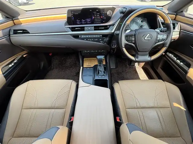 レクサス ＥＳ 300h バージョンL 大分県 2019(令1)年 1万km アイスエクリュマイカメタリック ・ナビ(CD/DVD/BT/SD/USB/AUX)/・全方位カメラ/・フルセグテレビ/・プリクラッシュセーフティ/・ブラインドスポットモニター/・コーナーセンサー/・AC100V/・ヘッドアップディスプレイ/・ムーンルーフ/・ETC2.0/・ドライブレコーダー/・レーダークルーズコントロール/・パワーシート/・シートメモリー/・シートヒーター/・シートクーラー/・パドルシフト/・オートハイビーム/・ブレーキホールド/・スマートキー/・プッシュスタートボタン