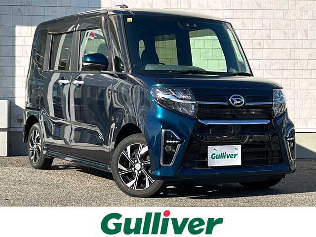 ダイハツ タント カスタム X セレクション 福島県 2020(令2)年 6.7万km レーザーブルークリスタルシャイン 楽ナビ　ＳＡ　バックＣ　両側パワスラ　Ｐセンサー　前席シートヒーター　ミラクルオープンドア　ステリモ　スマートキー　ＬＥＤヘッドライト　フォグ　オートライト　ハーフレザー　ドアバイザー　電格ミラー