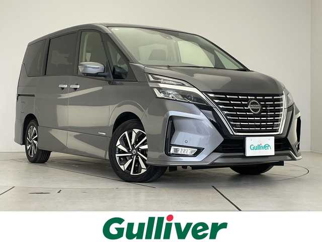 日産 セレナ ハイウェイスター V 愛知県 2021(令3)年 4.7万km ダークメタルグレー 純正10型ナビ　SDカードなし/全方位カメラ/両側パワースライドドア/レーダークルーズコントロール/CD DVD/Bluetooth/コーナーセンサー/純正アルミホイール/ETC/ブラインドスポットモニター/LEDヘッドライト/リアオートエアコン/レーンキープアシスト/ドライブレコーダー/ステアリングスイッチ/スマートキー/プッシュスタート