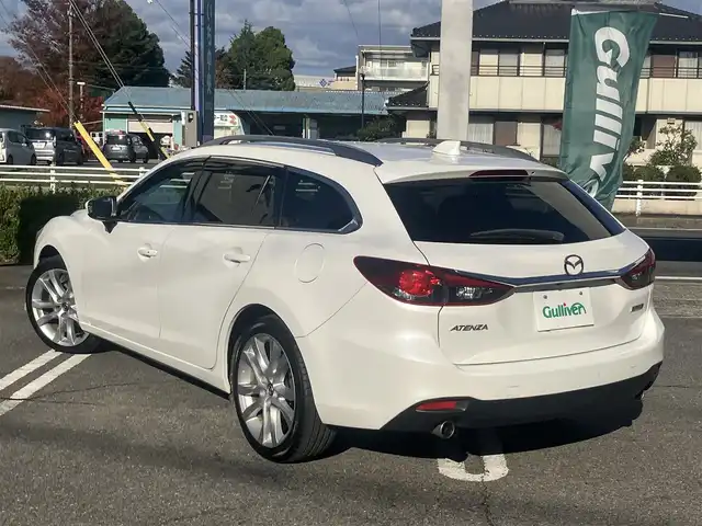 マツダ アテンザ ワゴン XD 愛知県 2013(平25)年 12.2万km スノーフレイクホワイトパールマイカ 車検　令和9年12月/純正HDDナビTV /DVDビデオ&CD/地デジ　フルセグ/Bluetoothオーディオ/バックカメラ/クルーズコントロール/ステアリングスイッチ/インテリキー/プッシュスタート/スマートインETC/キセノンヘッドライト/オートライト/前後2カメラドライブレコーダー/純正アルミホイル/純正フロアマット