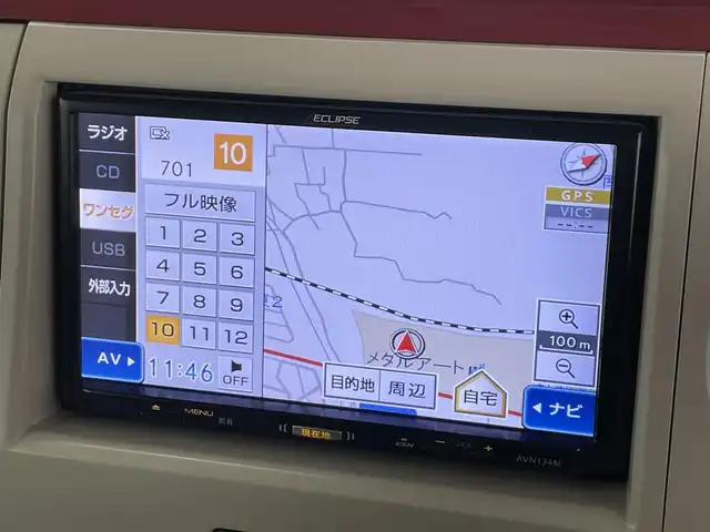 スズキ ラパン ショコラ G 滋賀県 2015(平27)年 6.4万km シャンパンピンクPM 社外ナビ/(CD/ワンセグTV)/ビルトインETC/ドライブレコーダー/レザーシート/HIDヘッドライト/純正フロアマット/純正14インチAW