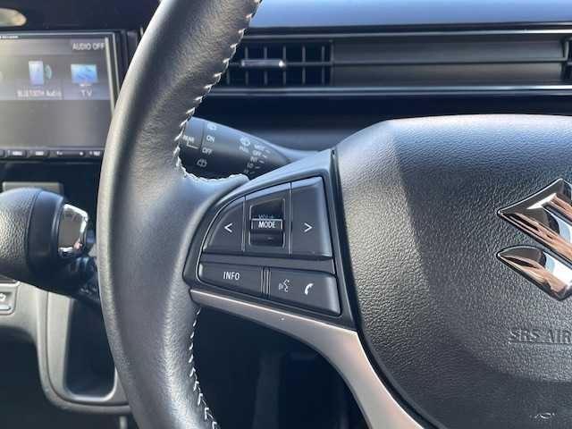 スズキ ワゴンＲ スティングレー HYBRID X 静岡県 2020(令2)年 1.6万km スチールシルバーM ●社外ナビ/(ワンセグ/CD/BT)/(パナソニック/CN-E330D)/●運転席シートヒーター/●バックカメラ/●デュアルセンサーブレーキサポート/●レーンキープアシスト/●後方パーキングセンサー/●LEDヘッドライト＆フォグランプ/●オートライト/●革巻きステアリング/●ステアリングスイッチ/●ETC/●電動格納ウィンカーミラー/●ドアバイザー/●スマートキー/●プッシュスタート/●社外フロアマット/●純正14インチアルミホイール/●ダブルSRS＋ABS