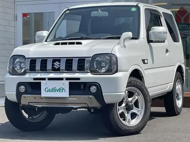 スズキ ジムニー ランドベンチャー 道央・札幌 2014(平26)年 6万km パールホワイト ・４WD/・社外ナビ/　CD＆USB＆SD＆TV/・シートヒーター/・ミラーヒーター/・ETC/・電動格納ミラー/・ステアリングスイッチ/・純正フロアマット/・ドアバイザー/・ウィンカーミラー/・背面タイヤ/・背面タイヤカバー/・純正AW＆夏タイヤ積込/・リモコンキー/・フォグライト