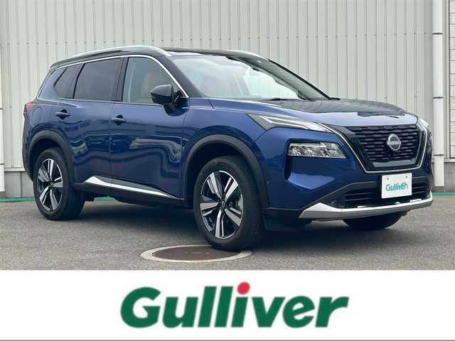 日産 エクストレイル 富山県 2023(令5)年 1.8万km ビビットブルー / スーパーブラック 2トーン プロパイロット/純正ナビ/フルセグTV/Bluetooth/アラウンドビューモニター/レザーシート/ハンズフリーパワーバックドア/インテリジェントルームミラー/コーナーセンサー