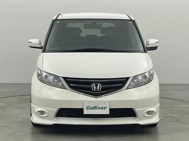 ホンダ エリシオン G Aero HDDナビパッケージ 福岡県 2007(平19)年 11.1万km ブルーイッシュホワイトパール アルパインフリップダウンモニター　/純正ナビ（ＣＤ，ＤＶＤ，フルセグＴＶ）　/バックカメラ　/ＥＴＣ　/ローダウン　/両側電動スライドドア　/電動格納式ドアミラー　/純正フロアマット　/社外１８インチアルミホイール