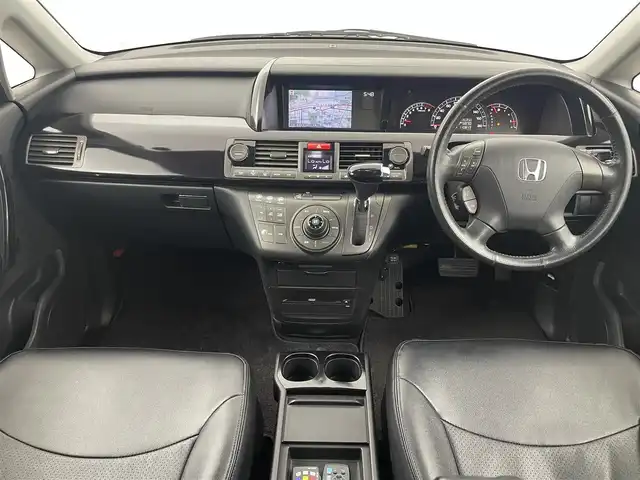ホンダ エリシオン G Aero HDDナビパッケージ 福岡県 2007(平19)年 11.1万km ブルーイッシュホワイトパール アルパインフリップダウンモニター　/純正ナビ（ＣＤ，ＤＶＤ，フルセグＴＶ）　/バックカメラ　/ＥＴＣ　/ローダウン　/両側電動スライドドア　/電動格納式ドアミラー　/純正フロアマット　/社外１８インチアルミホイール
