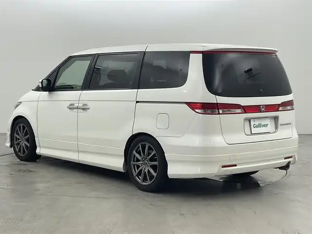 ホンダ エリシオン G Aero HDDナビパッケージ 福岡県 2007(平19)年 11.1万km ブルーイッシュホワイトパール アルパインフリップダウンモニター　/純正ナビ（ＣＤ，ＤＶＤ，フルセグＴＶ）　/バックカメラ　/ＥＴＣ　/ローダウン　/両側電動スライドドア　/電動格納式ドアミラー　/純正フロアマット　/社外１８インチアルミホイール