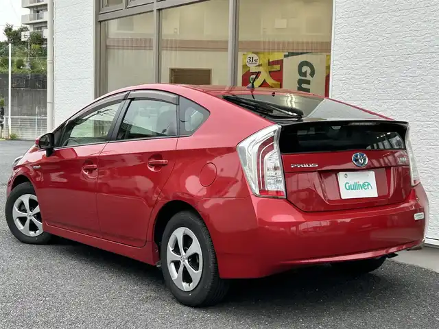 トヨタ プリウス S 神奈川県 2014(平26)年 3.7万km レッドマイカメタリック ワンオーナー/前後ドライブレコーダー/ETC/スマートキー/スペアキー×1/社外フロアマット/電格ミラー/取扱説明書/保証書