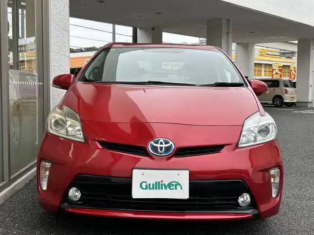 トヨタ プリウス S 神奈川県 2014(平26)年 3.7万km レッドマイカメタリック ワンオーナー/前後ドライブレコーダー/ETC/スマートキー/スペアキー×1/社外フロアマット/電格ミラー/取扱説明書/保証書