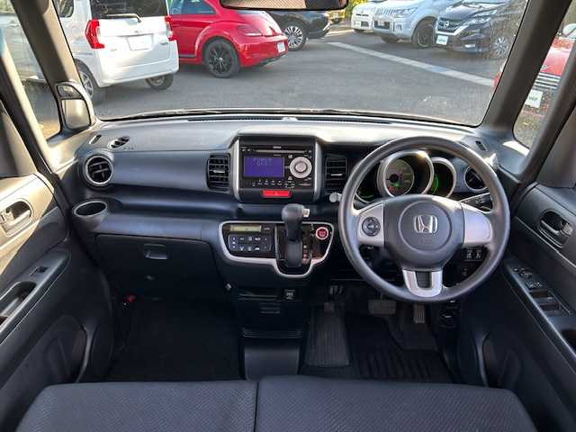 ホンダ Ｎ ＢＯＸ G SSパッケージ 静岡県 2013(平25)年 7.5万km プレミアムブロンズパール ワンオーナー/純正オーディオ/両側パワースライドドア/スマートキー/プッシュスタート/スペアキー/純正フロアマット/前後ドライブレコーダー