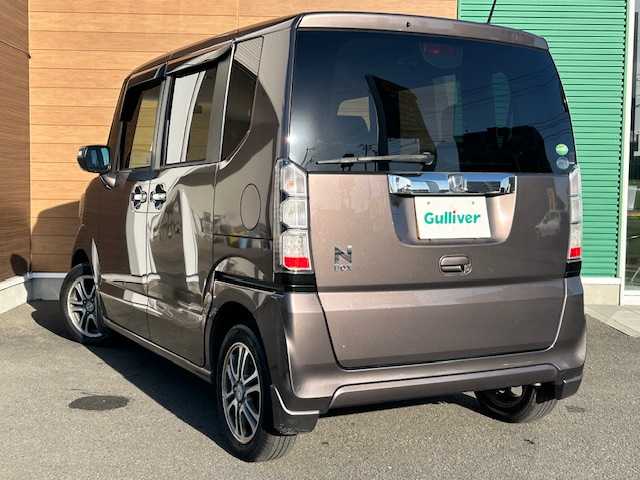 ホンダ Ｎ ＢＯＸ G SSパッケージ 静岡県 2013(平25)年 7.5万km プレミアムブロンズパール ワンオーナー/純正オーディオ/両側パワースライドドア/スマートキー/プッシュスタート/スペアキー/純正フロアマット/前後ドライブレコーダー