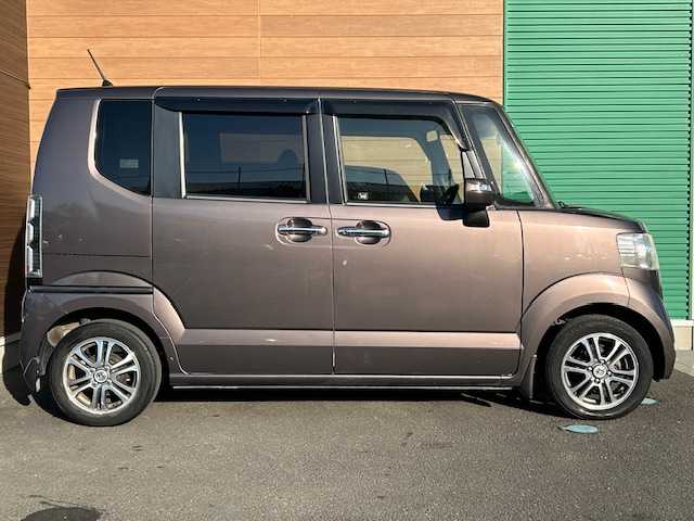 ホンダ Ｎ ＢＯＸ G SSパッケージ 静岡県 2013(平25)年 7.5万km プレミアムブロンズパール ワンオーナー/純正オーディオ/両側パワースライドドア/スマートキー/プッシュスタート/スペアキー/純正フロアマット/前後ドライブレコーダー