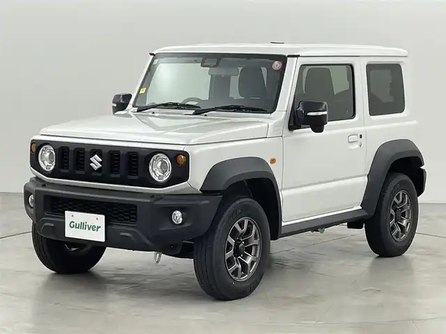 スズキ ジムニー シエラ JC 福岡県 2023(令5)年 2.9万km ピュアホワイトP 社外９型ナビ（フルセグＴＶ）　/バックカメラ　/ビルトインＥＴＣ　/クルーズコントロール　/コーナーセンサー　/衝突軽減ブレーキ　/レーンキープ　/ヒルディセントコントロール　/シートヒーター　/純正１５インチＡＷ
