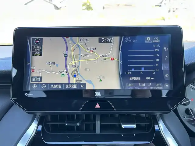 トヨタ ハリアー Z 岡山県 2021(令3)年 4.7万km ブラック 12.3インチディスプレイオーディオPlus＋JBLプレミアムサウンド/フルセグTV、AM、FM、Apple　Carplay/Android　Auto/パノラミックビューモニター/12.1インチTFTカラーメーター/置くだけ充電/電動パーキングブレーキ/ブレーキホールド/パーキングサポートブレーキ/車両接近通報装置/デジタルインナーミラー/ブラインドスポットモニター/プリクラッシュセーフティ/レーントレーシングアシスト/レーダークルーズコントロール/アダブティブハイビームアシスト/ロードサインアシスト/ドライバー異常時対応システム/先行車発進告知機能/運転席パワーシート/ビルトインETC2.0/