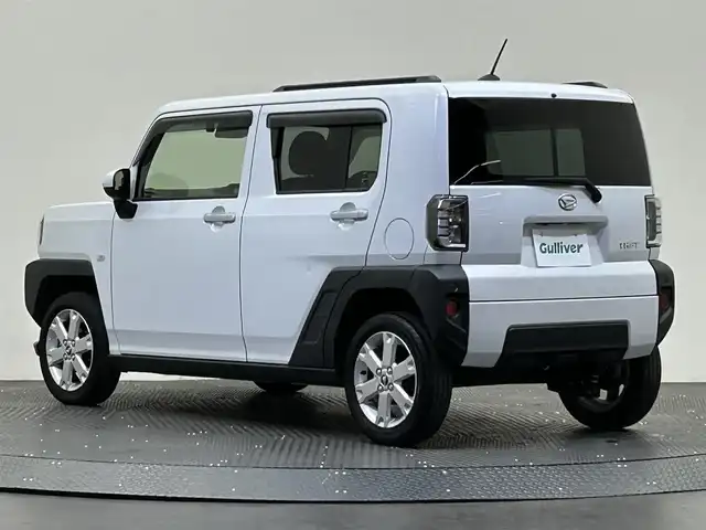 ダイハツ タフト G 愛媛県 2022(令4)年 2.4万km シャイニングホワイトパール ・純正ナビ（フルセグＴＶ・ＢＴ・ＦＭＡＭ・ＣＤＤＶＤ・ＳＤ・ＵＳＢ接続）/・バックカメラ　/・ＥＴＣ　/・前方ドラレコ　/・ガラスルーフ　/・衝突軽減ブレーキ　/・レーンキープアシスト　/・前後コーナーセンサー/・DN席シートヒーター/・スペアキー