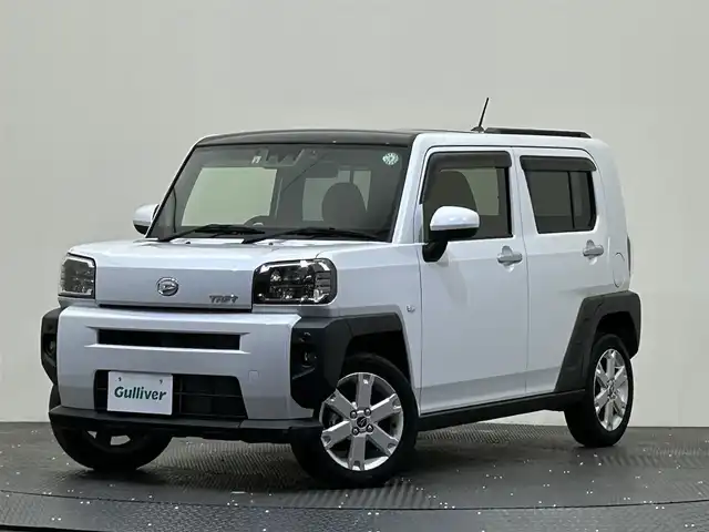 ダイハツ タフト G 愛媛県 2022(令4)年 2.4万km シャイニングホワイトパール ・純正ナビ（フルセグＴＶ・ＢＴ・ＦＭＡＭ・ＣＤＤＶＤ・ＳＤ・ＵＳＢ接続）/・バックカメラ　/・ＥＴＣ　/・前方ドラレコ　/・ガラスルーフ　/・衝突軽減ブレーキ　/・レーンキープアシスト　/・前後コーナーセンサー/・DN席シートヒーター/・スペアキー