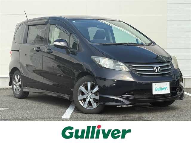 ホンダ フリード Gエアロ Lパッケージ 岩手県 2009(平21)年 10.6万km プレミアムブラキッシュパール 純正ＨＤＤナビ　バックカメラ　電動スライドドア TV 純正15インチアルミホイール HIDヘッドライト